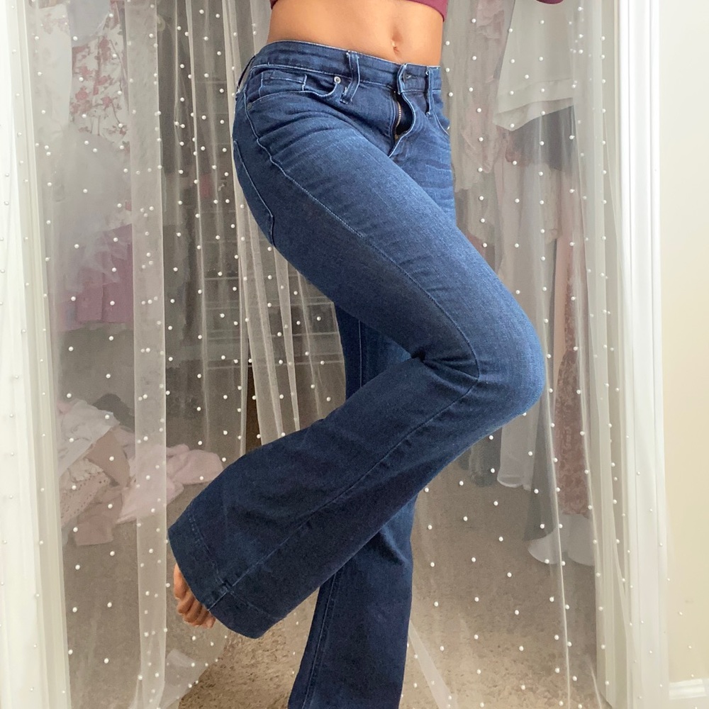 Mossimo High Rise Flare Dark Wash Jeans